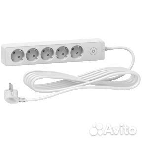 Удлинители Schneider unica extend 5 гн. з/к 5м с