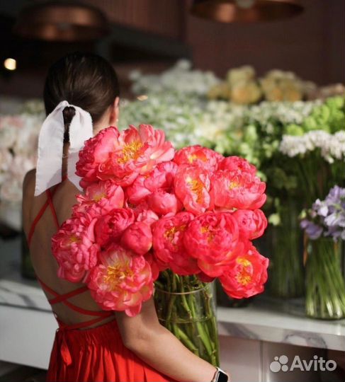 Крупные пионы с беспл. доставкой