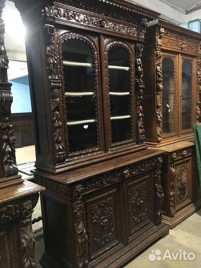 Старинный антикварный шкаф-буфет, XIX век, Франция