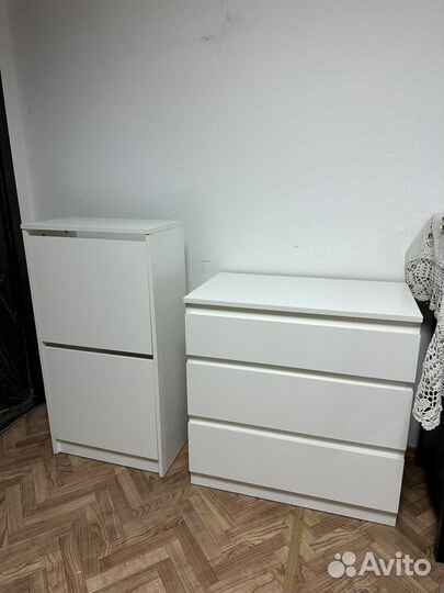 Тумба для обуви IKEA bisa и комод IKEA