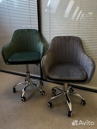 Стул на колесах гамбург (велюр)