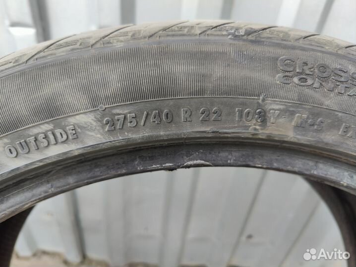 Шины летние бу 275 40 r 22