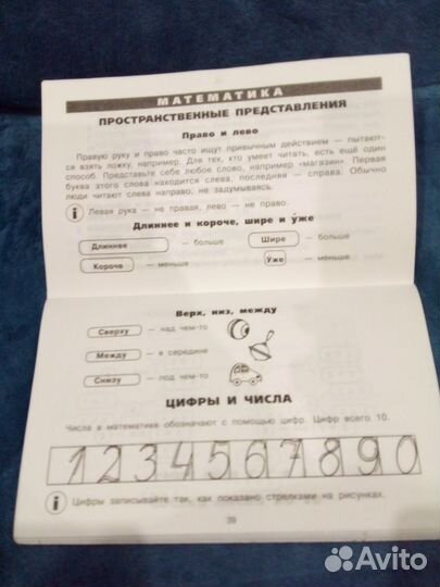 Таблицы 1 и 2 класса