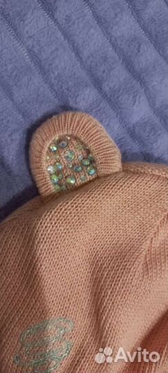 Шапка шлем для девочки (весна,осень)