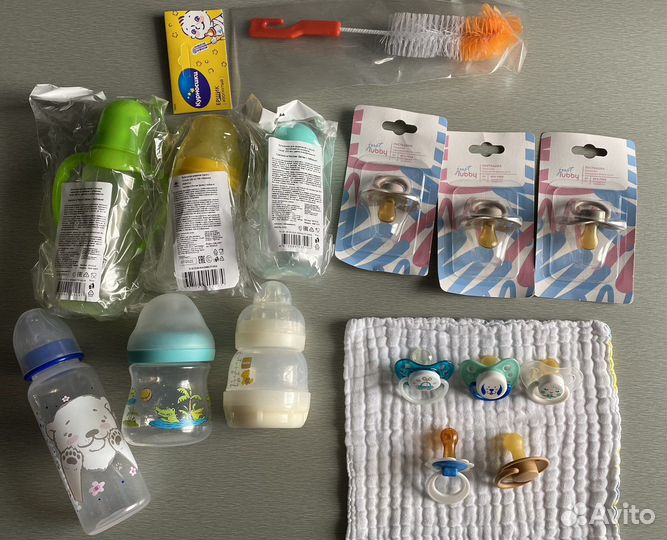 Детские бутылочки и соски пустышки