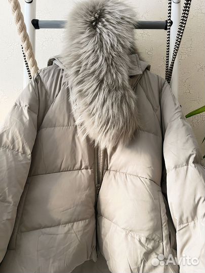 Пуховик с натуральным мехом