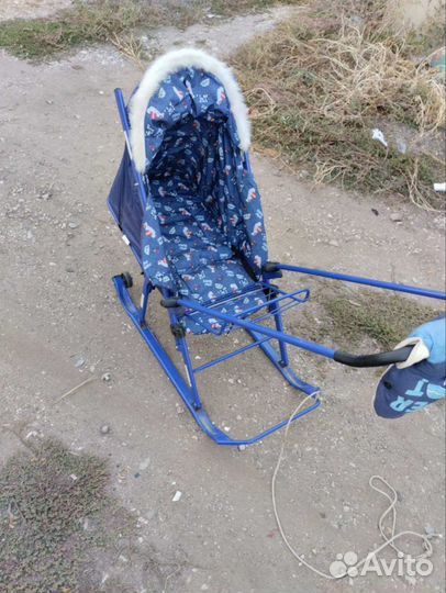 Детские санки коляска бу