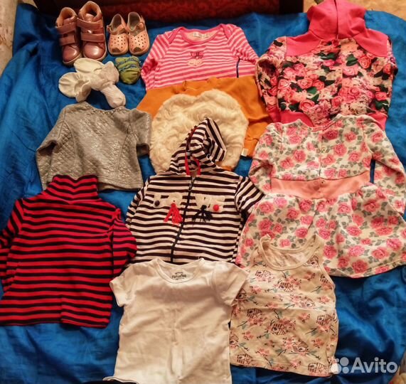 Вещи пакетом на девочку 86 130