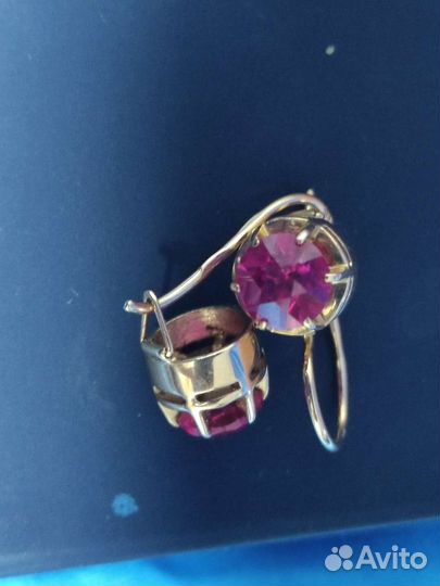 Золотые серьги 583 проба СССР