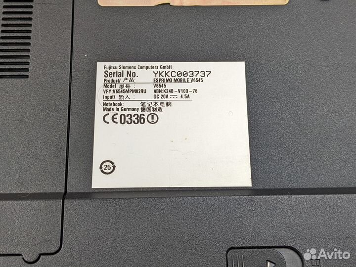 Ноутбук Fujitsu (на запчасти)