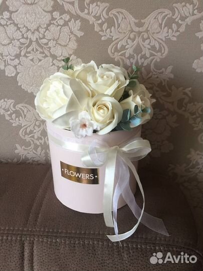Букет роз из мыла