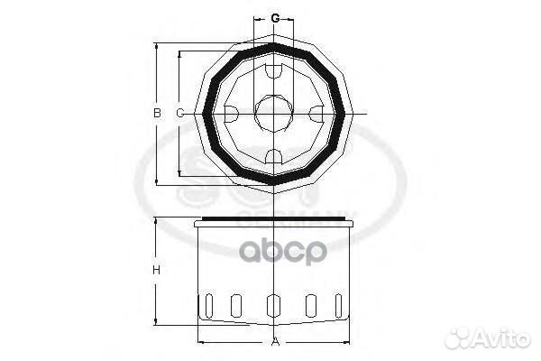 Фильтр масл. SCT SM 158 Alfa Romeo SM158 SCT