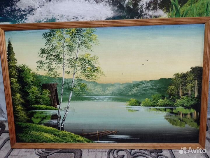 Картина маслом на холсте бу