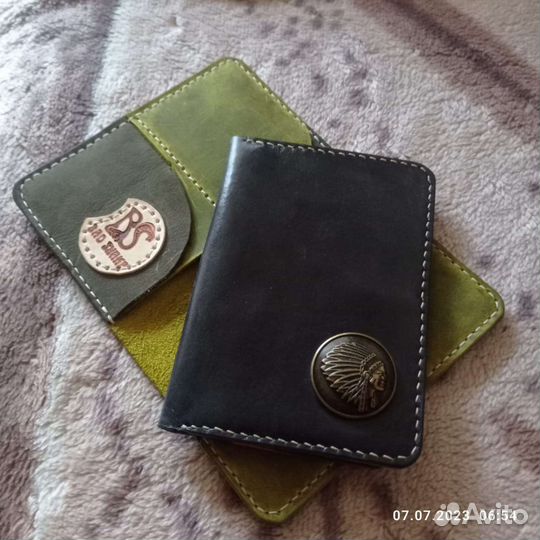 Обложка на паспорт. Натуральная кожа ручной работы