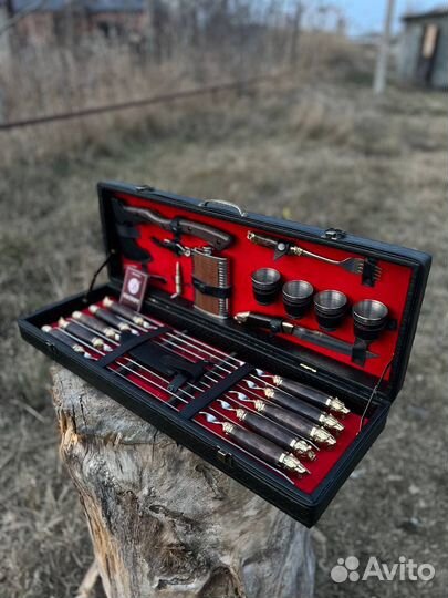 Шашлычный набор в кейсе для кемпинга