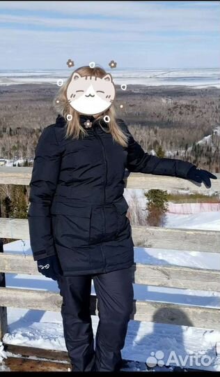 Горнолыжная куртка- парка, штаны, шапка