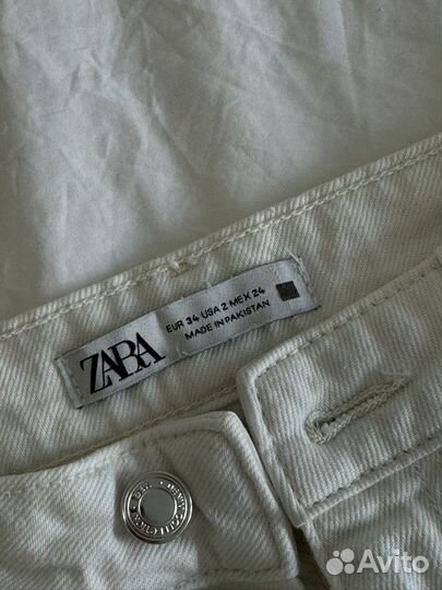 Джинсы zara mom fit 34