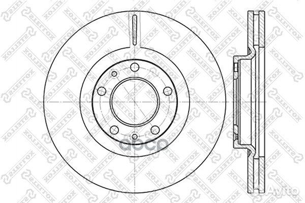 6020-3723V-SX диск тормозной передний Peugeot