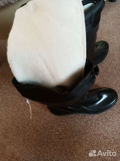 Сапоги резиновые с утеплением 45 раз