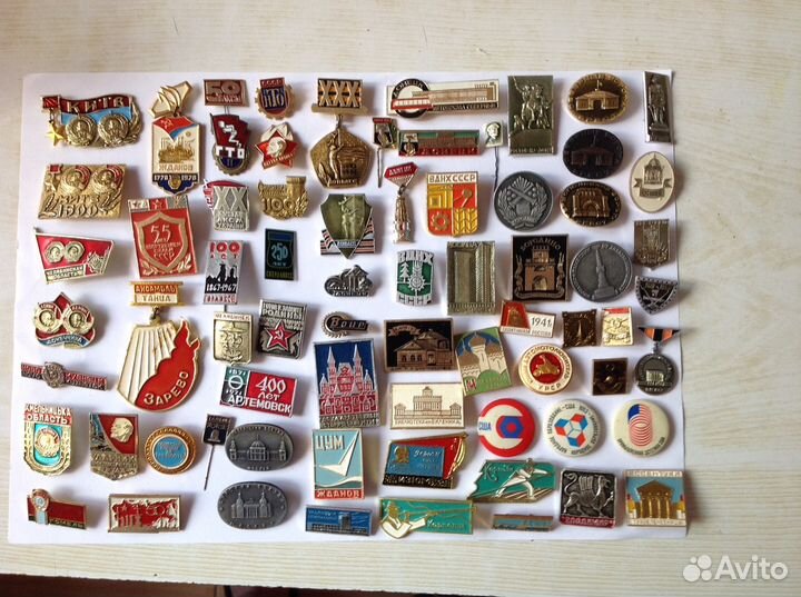 Коллекция значков СССР - города, памятные даты