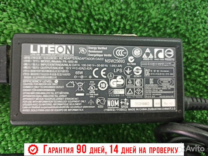 Зарядка блок питания Acer 19V 3.42A (65W) 5.5x1.7м