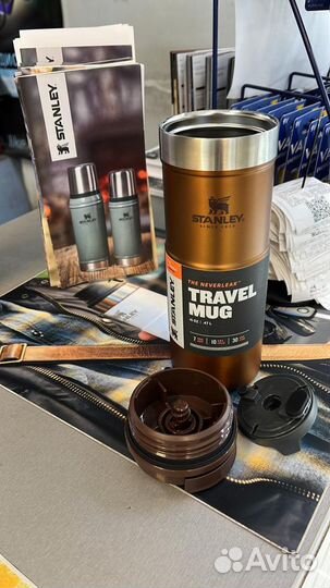 Термокружка stanley 0,47L Neverleak