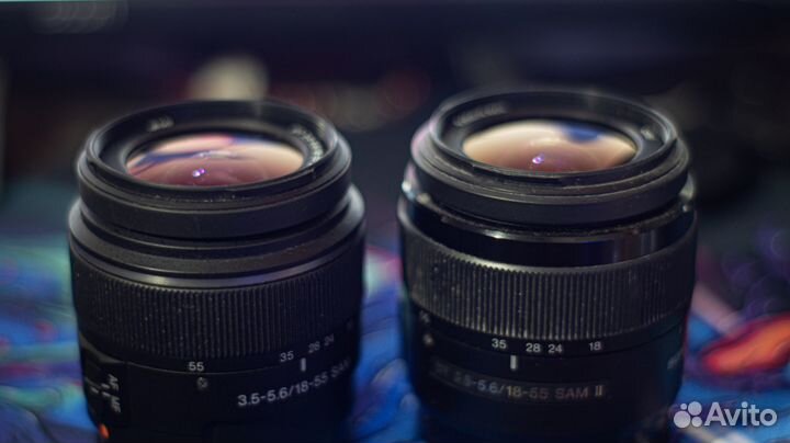Два обьектива sony a 18-55 f3.5-5.6
