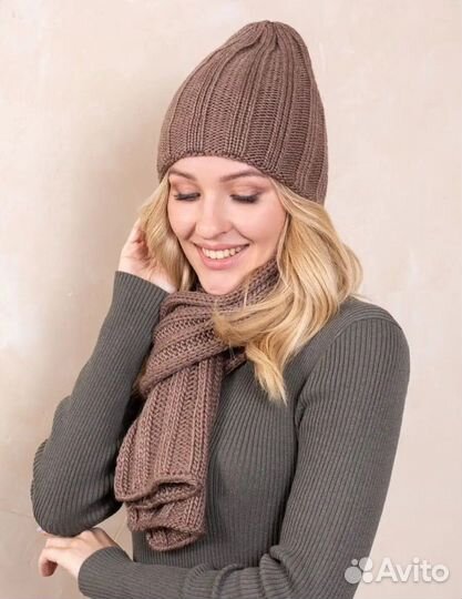 Шапка шарф женская новая 56-58
