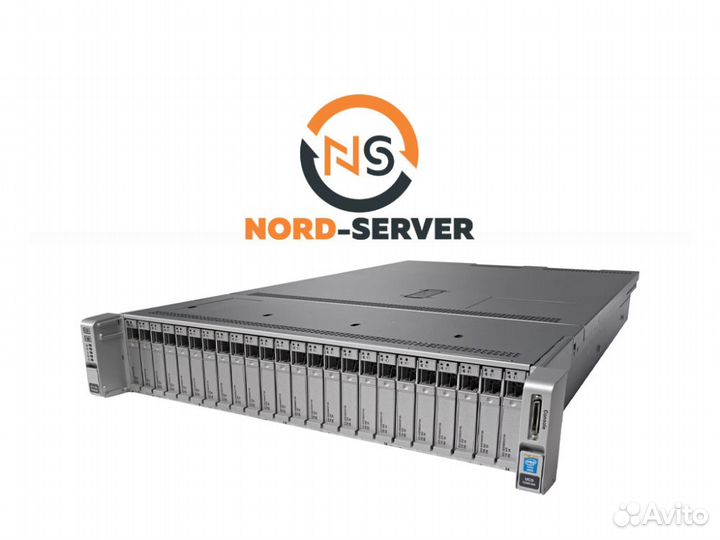 Cервер cisco C240 M4 24SFF 2x E5-2670 v3 192GB