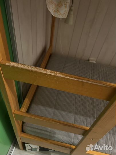 Кровать двухьярусная деревянная IKEA