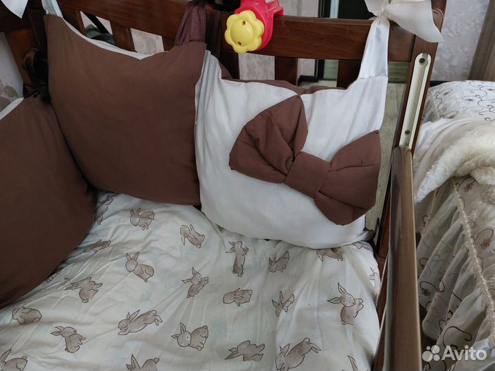 Бортики в детскую кроватку бу