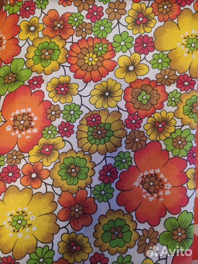 Отрез ткани хлопок СССР