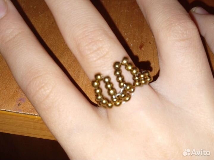 Бисер в подарок кольцо с ушками зайца