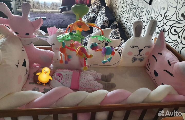 Бортики в детскую кроватку