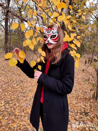 Маска кошка лиса кицунэ
