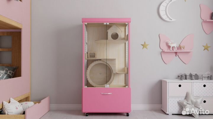 Клетка Витрина для шиншилл дегу хорька белки птиц4