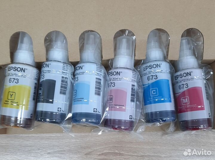 Оригинальные чернила для принтера Epson L805 и др