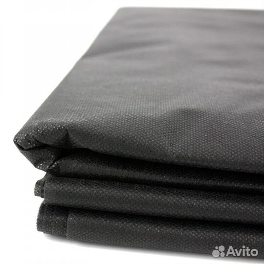 Геотекстиль черный плотный, 150 г/м2, отрез 10 м