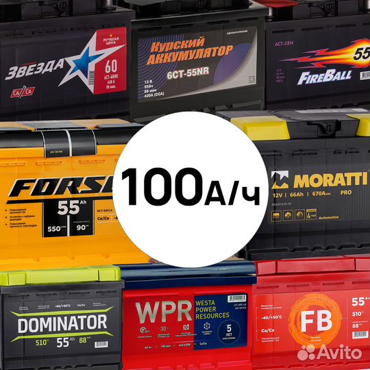 Аккумуляторы автомобильные 100 ah