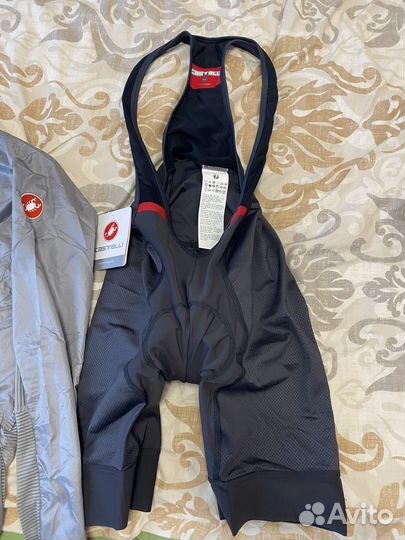 Вело шорты с нагрудником castelli