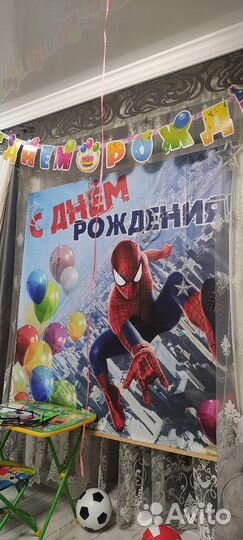 Банер 1.5 *1.5 метра. Человек Паук