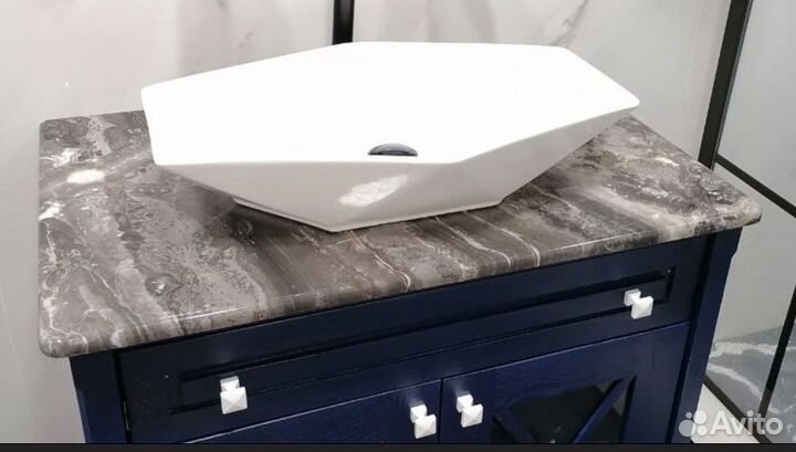 Столешница для ванной комнаты из камня