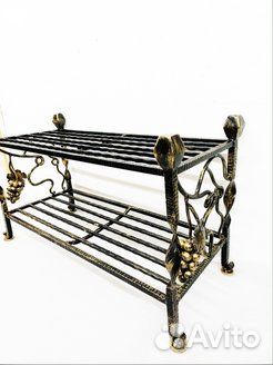 Кованая галошница в прихожую №15