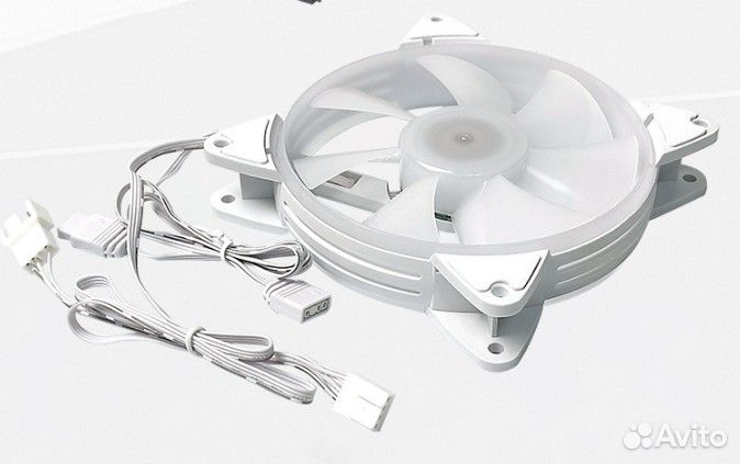 Argb вентилятор Ice Ring белый 120мм