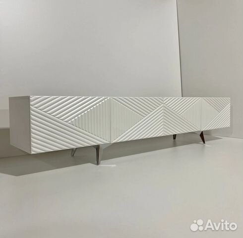 Тумба под тв браво / bravo ромб белый