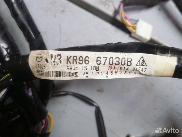 Проводка торпеды Mazda cx-5 2011