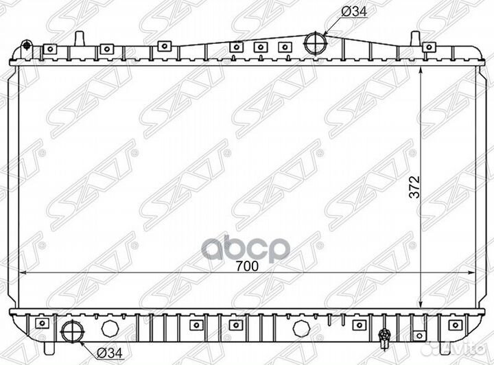 Радиатор Chevrolet Lacetti 04-13 / Daewoo Lacetti