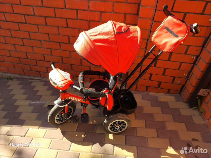 Детский трехколесный велосипед bmw