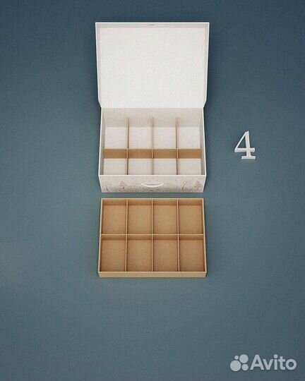 Коробка для хранения елочных игрушек №2 для шаров