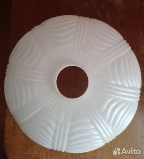 Плафон для люстры стеклянный большой